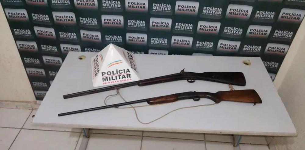 Homem Que Comercializava Armas De Fogo é Preso Com Duas Espingardas E