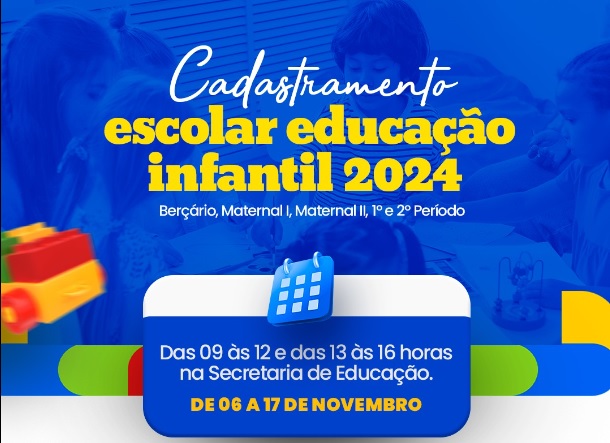 Confira A Data Do Cadastramento Escolar Educação Infantil 2024 Em Paraopeba 8466