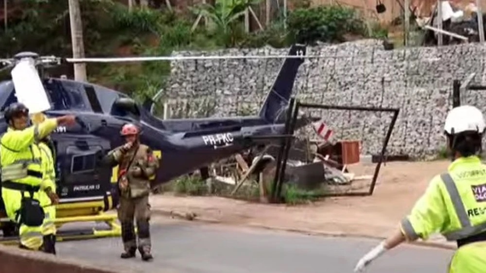 Helicóptero Da Prf Teve Cauda Danificada Durante Pouso Forçado Em Bh 2377